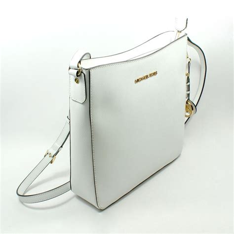 michael kors white handbag|white michael kors crossbody.